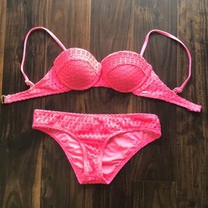 Hot Pink Roxy Bikini